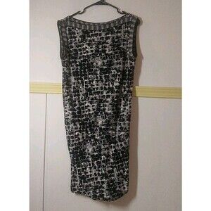 BCBG MAXAZRIA Black Comb Elastic Waist Mini Dress Size Small